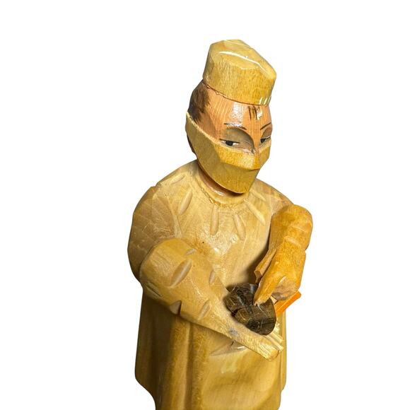 Vintage ANRI Figure Surgeon Cardiologist Wood Carving Handcrafted Italy Doctor - Picture 6 of 14